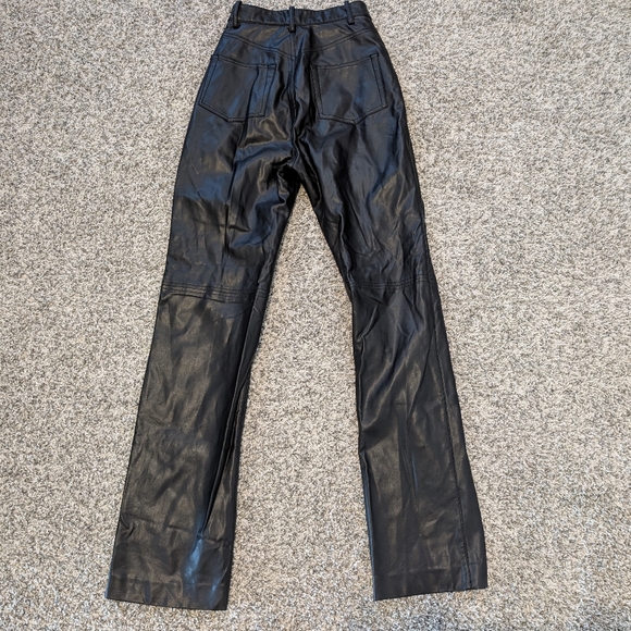 House of CB Inaya Black Stretch Vegan Leather Trousers - Picture 6 of 9